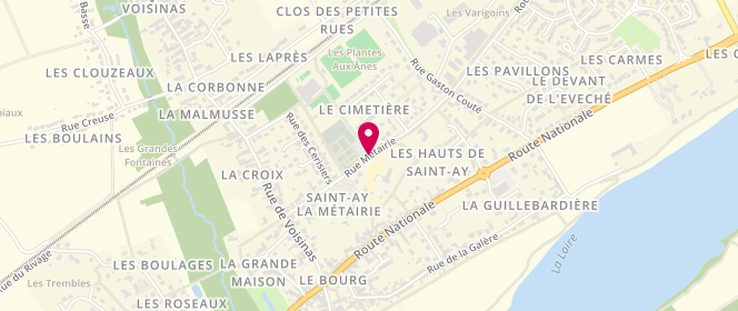 Plan de Accueil périscolaire - Saint Ay, 26 Rue de la Métairie, 45130 Saint-Ay