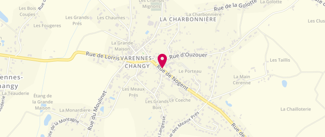Plan de Accueil de loisirs Varennes Changy, 17 Route de Nogent, 45290 Varennes-Changy