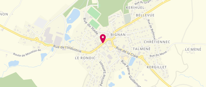 Plan de Centre d'Accueil sans hébergement, Rue Georges Cadoudal, 56500 Bignan