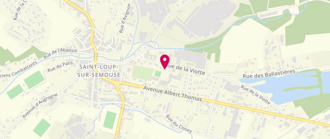 Plan de Centre socio-culturel, 14 Bis Rue de la Viotte, 70800 Saint-Loup-sur-Semouse