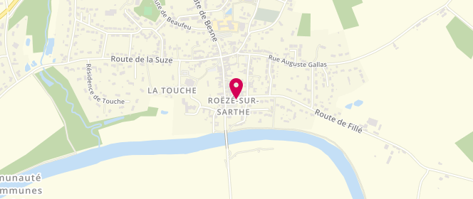 Plan de Accueil de loisirs - 3/11 Ans - Roeze Sur Sarthe, Place Isaac de la Roche, 72210 Roézé-sur-Sarthe