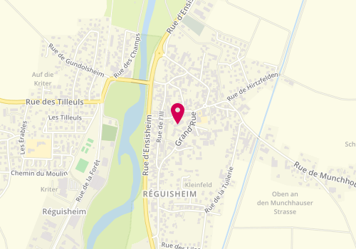Plan de périscolaire de Réguisheim-Meyenheim, 36 Grand'rue, 68890 Réguisheim
