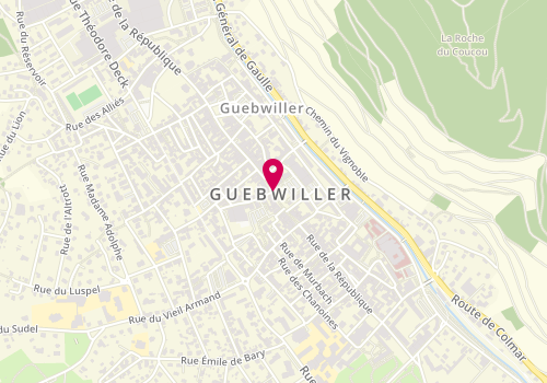Plan de Espace Jeunesse de Guebwiller, 73 Rue de la République, 68500 Guebwiller