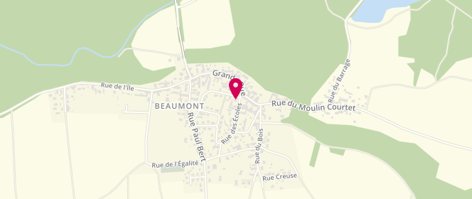 Plan de Les ouistitis Péri Beaumont, Chemin des Ouches, 89250 Beaumont