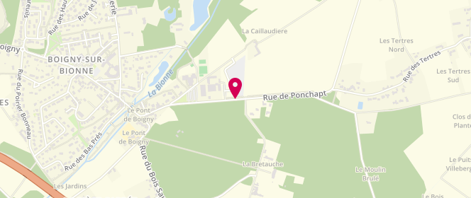 Plan de Accueil de loisirs La Caillaudière, Rue de Pontchapt, 45760 Boigny-sur-Bionne