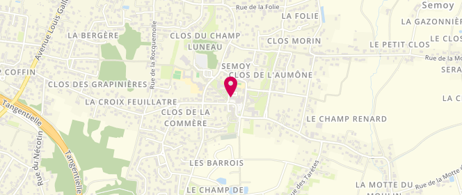 Plan de Accueil de loisirs Aps 135 Acm Elementaire - Semoy, 135 Rue du Champ Luneau (Matin) 40 Allée Gaston Rebuffat (Soir), 45400 Semoy