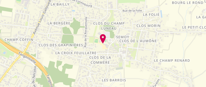 Plan de Accueil de loisirs périscolaire Semoy, 135 Rue du Champ Luneau, 45400 Semoy