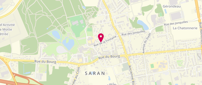 Plan de Accueil périscolaire Ecole Elémentaire Du Bourg - Saran, Rue de la Fontaine, 45770 Saran