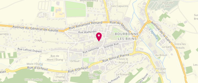 Plan de Accueil de loisirs Bourbonne-Les-Bains L'espace Jeunes Bourbonnais, Place de Verdun, 52400 Bourbonne-les-Bains