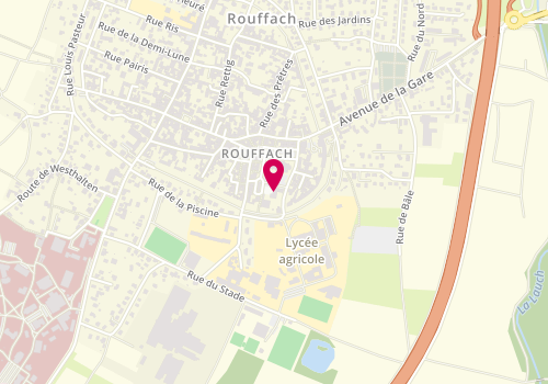 Plan de Scouts Et Guides De France - Groupe Rouffach, 9 Place de la République, 68250 Rouffach