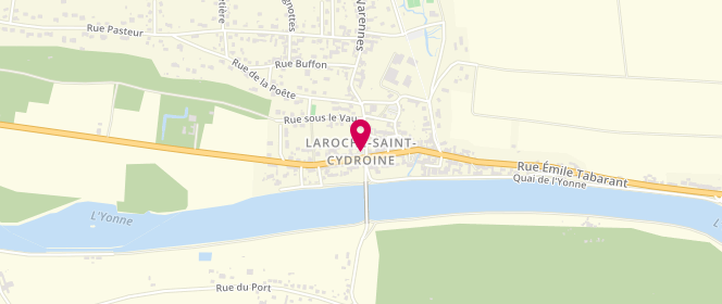 Plan de Centre de loisirs périscolaires Laroche, 1 Place du 19 Mars 1962, 89400 Laroche-Saint-Cydroine