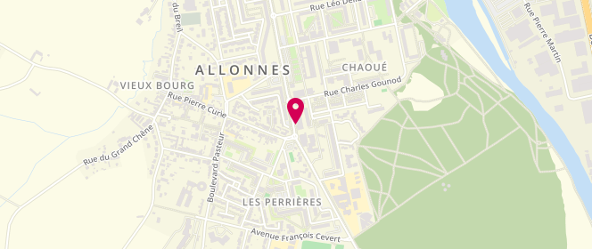 Plan de Centre de loisirs - Accueil de Loisirs - Centre Social Allonnes, 59 Avenue Charles de Gaulle, 72700 Allonnes