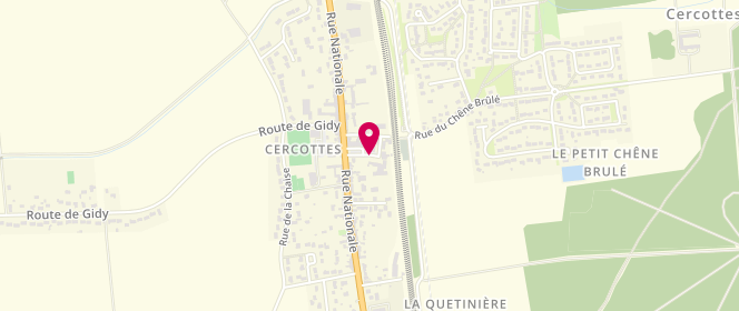 Plan de Centre de loisirs Cercottes, Rue Louise Dubel, 45520 Cercottes