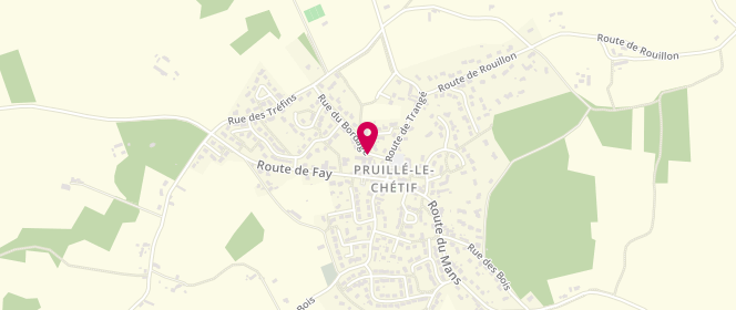 Plan de Accueil périscolaire - Pruille le Chetif, 3 Rue du Bordage, 72700 Pruillé-le-Chétif