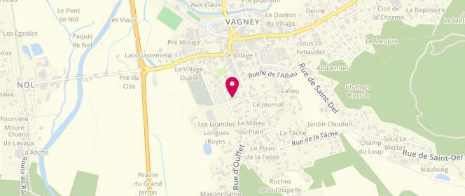 Plan de Accueil de loisirs de l'Asssociation Les P'tites Gueules - Vagney, 2 Rue des Ecoles, 88120 Vagney