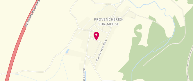 Plan de Accueil de loisirs - Provenchères, Rue du Magasin des Meules, 52140 Val-de-Meuse