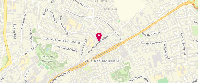 Plan de extrascolaire Maison de l'Enfant des Maillets, 35 Bis Rue des Fontenelles, 72000 Le Mans