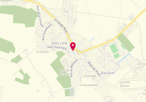 Plan de Espace Jeunesse - Dollon, 1 Place de l'Eglise, 72390 Dollon