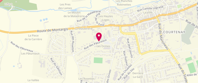 Plan de Accueil de loisirs périscolaire Municipal De Courtenay, 14 Rue des Patureaux, 45320 Courtenay