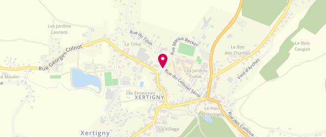 Plan de Accueil de loisirs de l'ASC Hadol-Dounoux à Xertigny, 22 Rue du Colonel Sérot, 88220 Xertigny