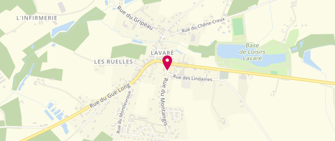 Plan de Accueil de loisirs - la Maison des Frimousses - Lavare, 3 Rue de Montangis, 72390 Lavaré