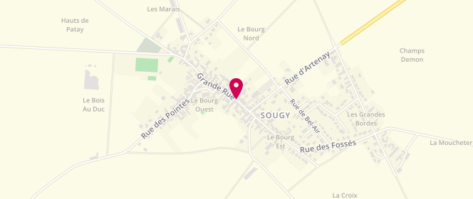 Plan de Accueil périscolaire de Sougy - Huêtre, 304 Grande Rue, 45410 Sougy