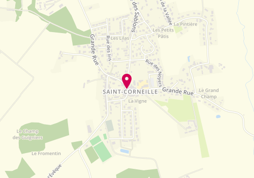 Plan de Centre de loisirs - Accueil périscolaire - Saint Corneille, 34 Grande Rue, 72460 Saint-Corneille