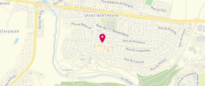 Plan de Accueil de loisirs Ile aux Mômes, Rue de Vendée, 53940 Saint-Berthevin
