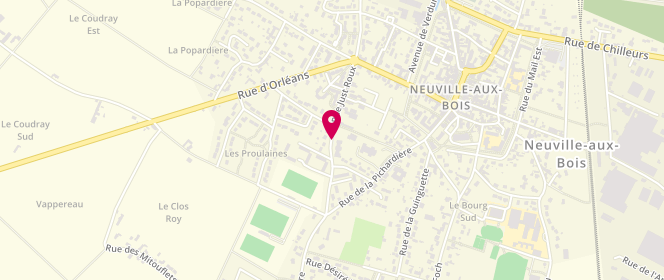 Plan de Accueil extrascolaire - Neuville Aux Bois - Ccf, Rue Just Roux, 45170 Neuville-aux-Bois