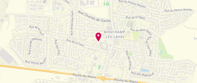 Plan de Accueil périscolaire Graines De Malice, 1 Rue de la Perrière, 53960 Bonchamp-lès-Laval