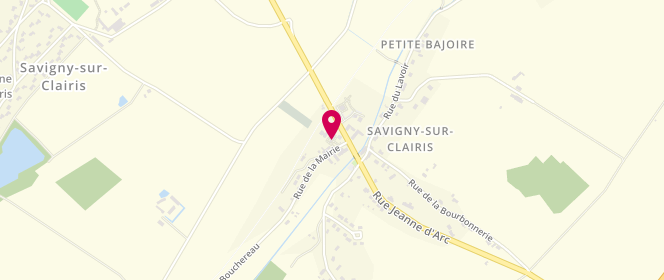 Plan de périscolaire Savigny Sur Clairis, 6 Rue de la Mairie, 89150 Savigny-sur-Clairis