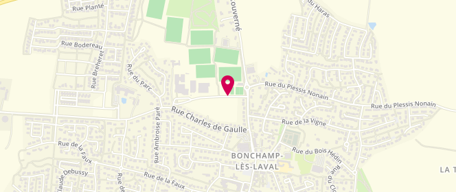 Plan de Complexe Sportif Animations, 8 Rue des Sports, 53960 Bonchamp-lès-Laval