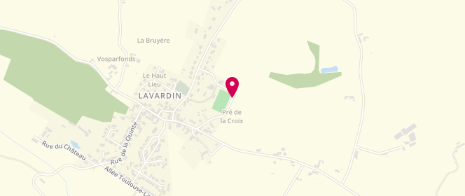 Plan de Accueil de loisirs - Lavardin, Groupe Scolaire Route des Vallées, 72240 Lavardin