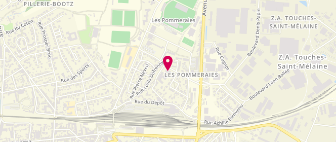 Plan de Pole Ados Pommeraies, 43 Rue des Grands Carrés, 53000 Laval