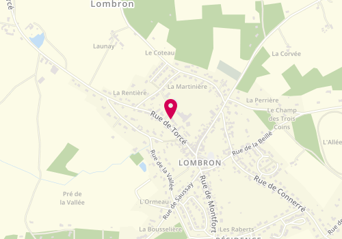 Plan de Centre de loisirs - Local Jeunes - Lombron, Groupe Scolaire, 72450 Lombron