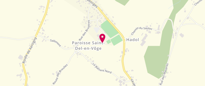 Plan de Accueil de loisirs de l'ASC Hadol-Dounoux à Hadol, 322 Rue du Stade, 88220 Hadol