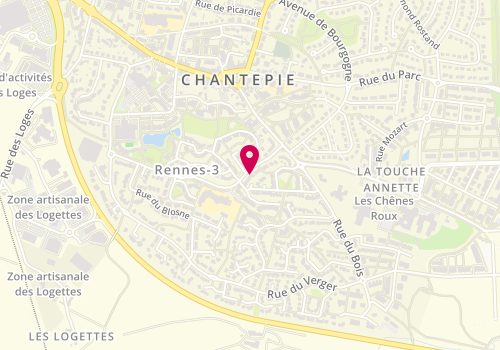 Plan de Espace Jeunes Municipal Animplus 13-17 ans - Chantepie, 10 Avenue des Meliettes, 35135 Chantepie