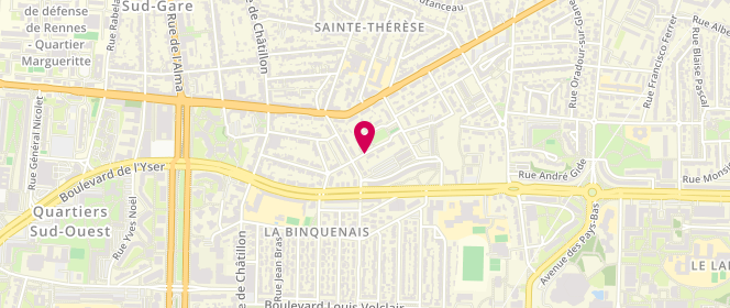 Plan de Accueil de loisirs Comite Quartier La Binquenais Rennes, 2 Place Bir Hakeim, 35200 Rennes