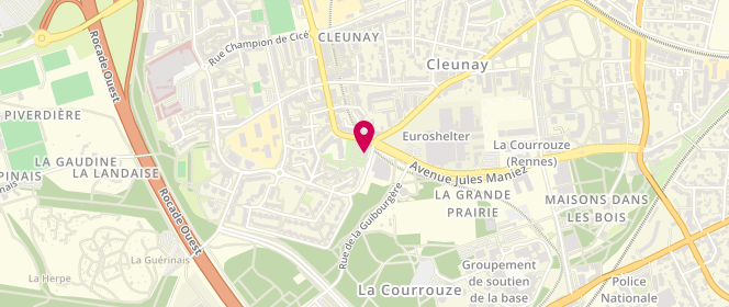 Plan de Accueil de loisirs Cercle Paul Bert Cleunay Rennes, 2 Boulevard de la Guérinais, 35000 Rennes