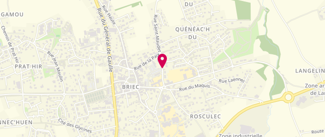Plan de Accueil de loisirs - Briec, Rue de la Minoterie, 29510 Briec