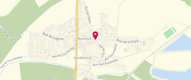Plan de Accueil de loisirs de Marboué, 21 Rue du Docteur Péan, 28200 Marboué