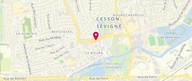 Plan de Centre de loisirs, Mail de Bourgchevreuil, 35510 Cesson-Sévigné
