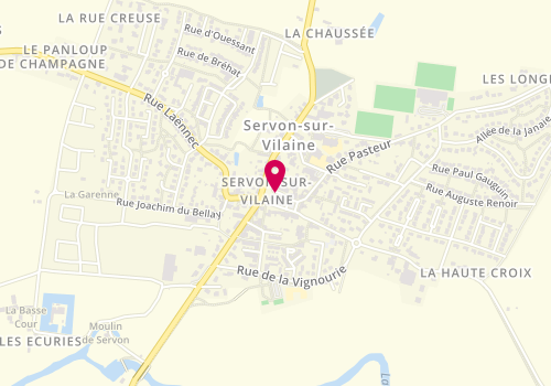 Plan de Espace Jeunes Municipal 11-17 ans - Servon sur Vilaine, Rue Théodore Gaudiche, 35530 Servon-sur-Vilaine