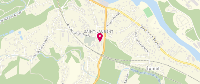 Plan de Accueil périscolaire/ATE - Groupe Scolaire Saint Laurent, 3 Place du Souvenir, 88000 Épinal