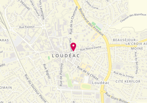 Plan de Accueil de loisirs périscolaires Loudeac, 20 Rue Notre Dame, 22600 Loudéac