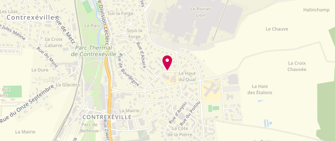Plan de Accueil périscolaire Pirouette - Contrexeville, 96 Rue Léon Zitrone, 88140 Contrexéville