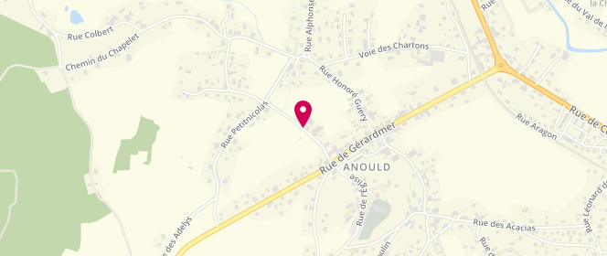 Plan de Accueil périscolaire - Anould - Maison De L'enfance, 188 Rue Alphonse Daudet, 88650 Anould