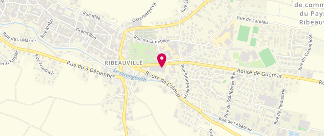 Plan de Accueil de loisirs Ribeauvillé primaires Les Ribofilous, 8 Route de Guémar, 68150 Ribeauvillé