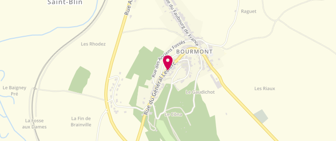 Plan de Centre de loisirs de Bourmont, École Primaire Rue de Verdun, 52150 Bourmont-entre-Meuse-et-Mouzon