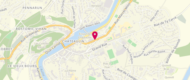 Plan de Accueil de loisirs Chateaulin, 13 Rue Raoul Anthony, 29150 Châteaulin